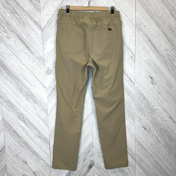 Figs Scrubs Scrub Pants Trouser Bonsai Mens Size Medium Khaki Tan Nylon Stretch - Picture 4 of 6